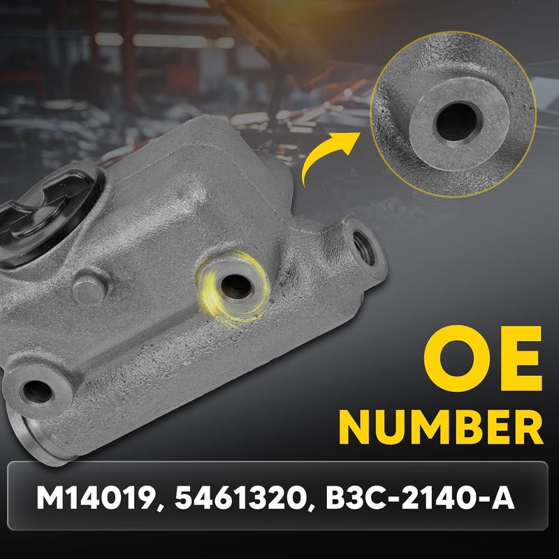 Fexhull 5461320 Brake Master Cylinder with Reservoir and Cap Compatible with Ford Vehicles - F-100 1953 1954 1955 1956 Replaces OE M14019, B3C-2140-A - Image 2